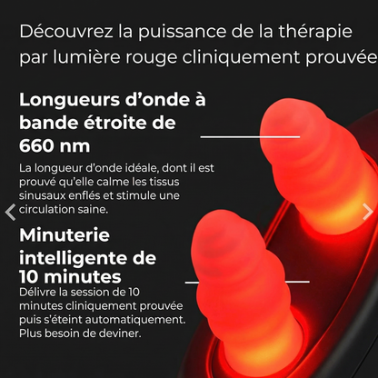 NoseGlow™ 2.0 - Thérapie Nasale par Lumière Rouge